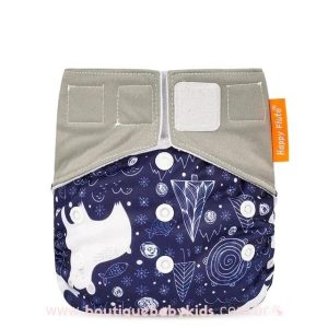 Fralda Ecológica Reutilizável Urso Polar Azul Marinho