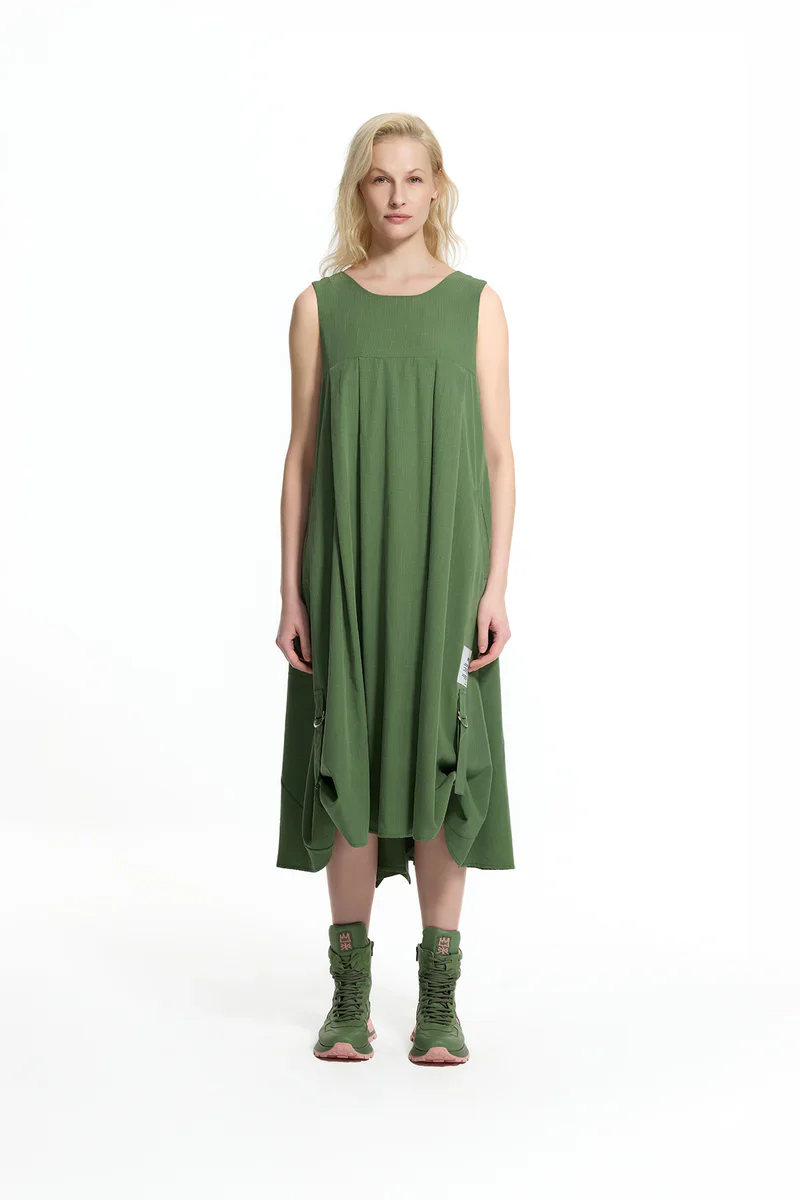VESTIDO VDR MANGA CAVA ABALONADO DECOTE PREFUNDO NAS COSTAS - Image 4